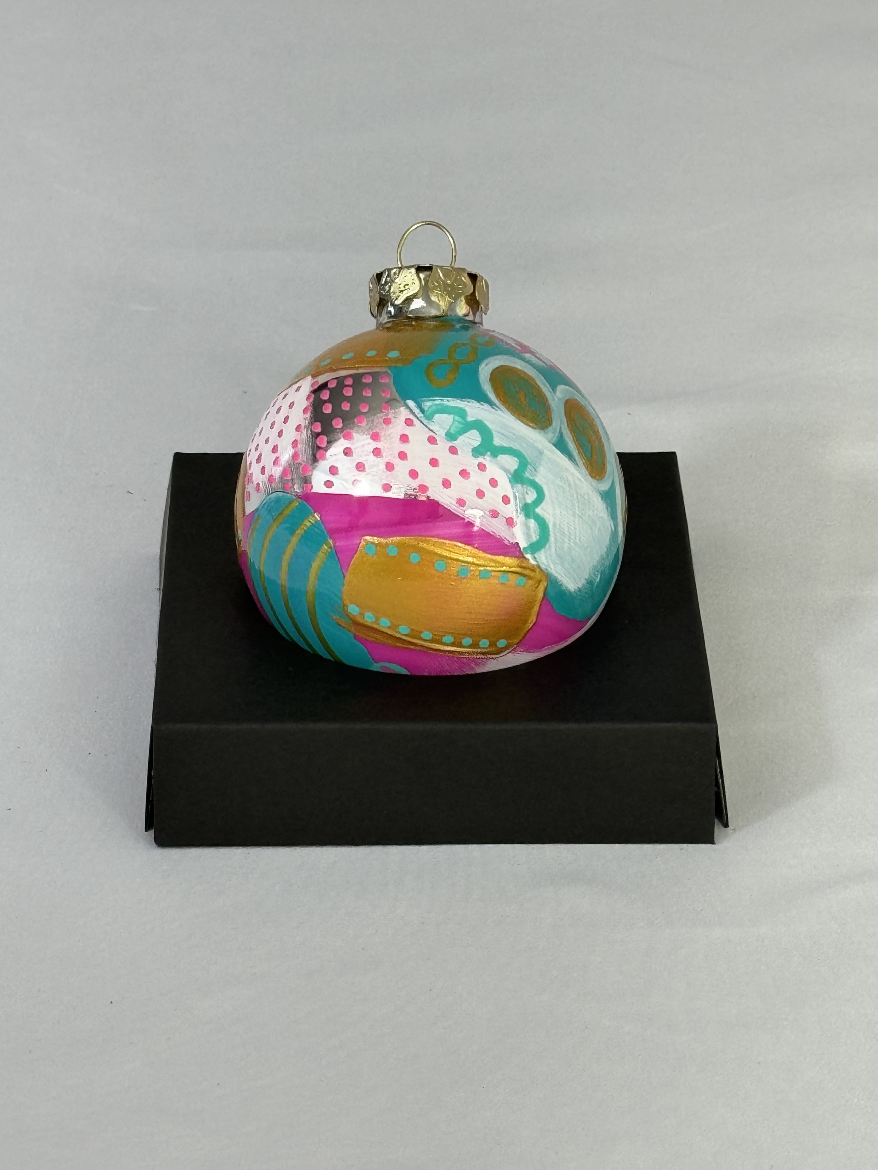 2 Inch Round Hand Painted Ornament